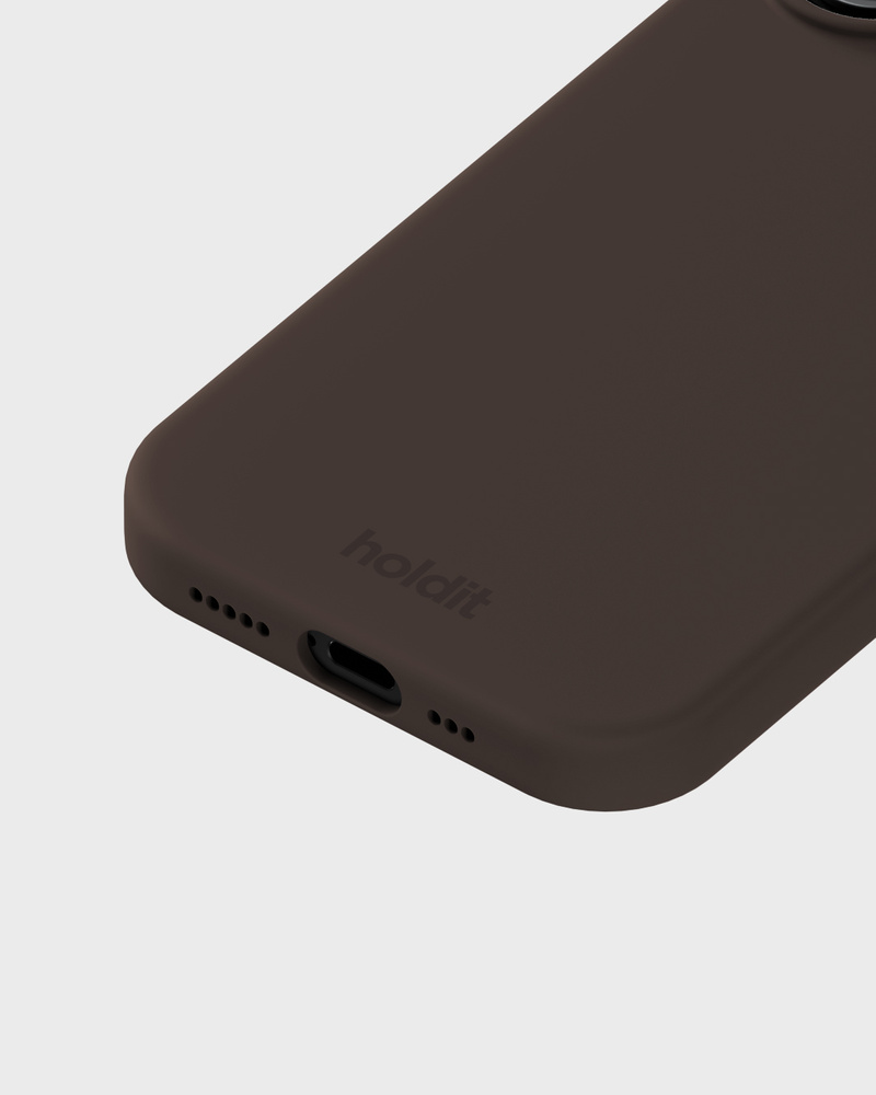 Phone Case Silicone Chocolate iPhone 17