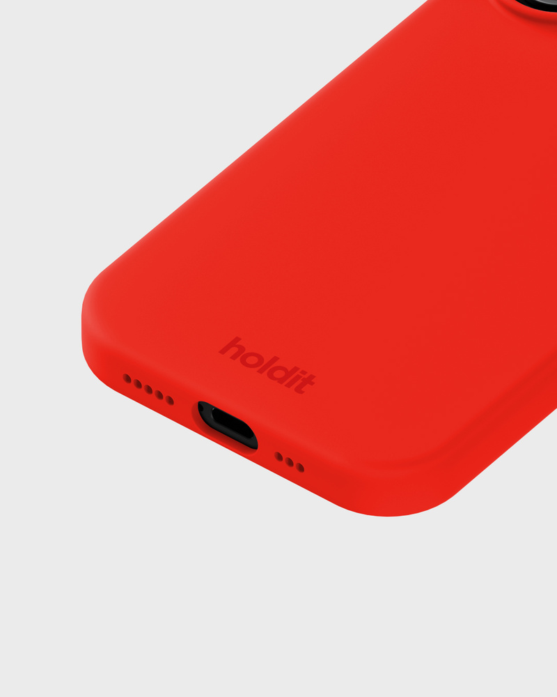 Phone Case Silicone Scarlet Red iPhone 17
