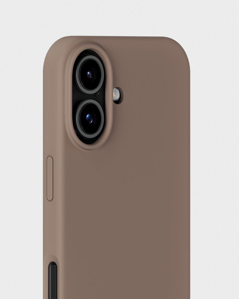 Phone Case Silicone Mocha Brown iPhone 17