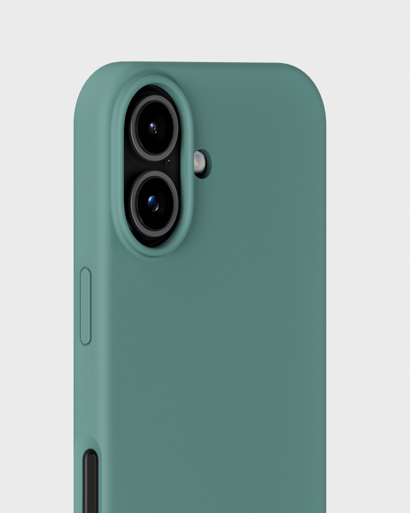 Phone Case Silicone Moss Green iPhone 17