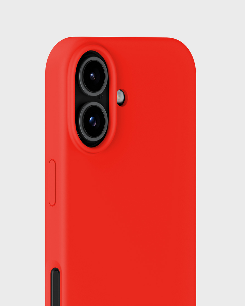 Phone Case Silicone Scarlet Red iPhone 17