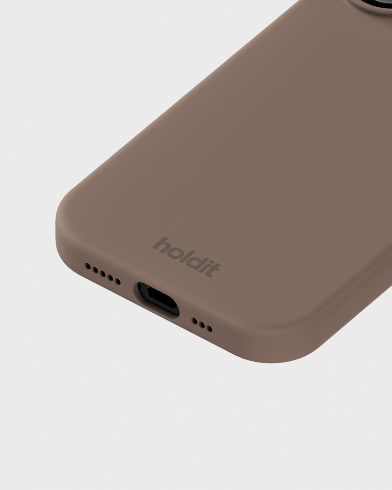 Phone Case Silicone Mocha Brown iPhone 17