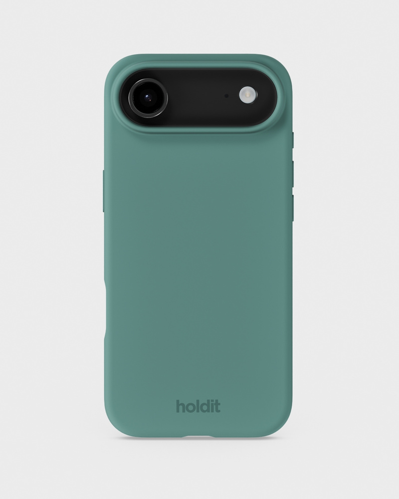 Coque IPhone 17 En Silicone Souple – Motif Fleur Daisy Vert – Protection Anti-chocs, Microfibre Intérieure – Mince