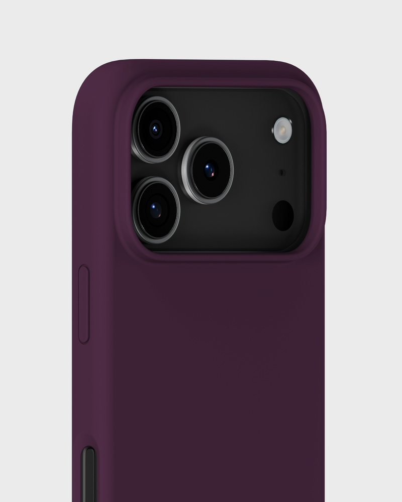 Phone Case Silicone Deep Plum iPhone 17 Pro