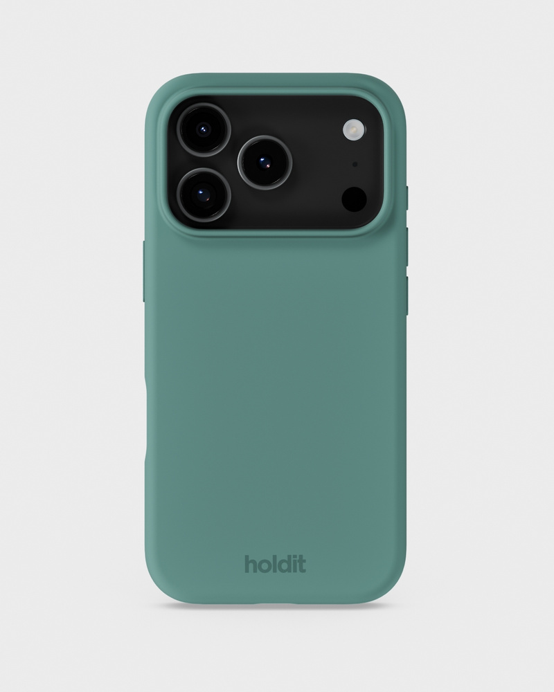 Phone Case Silicone Moss Green iPhone 17 Pro
