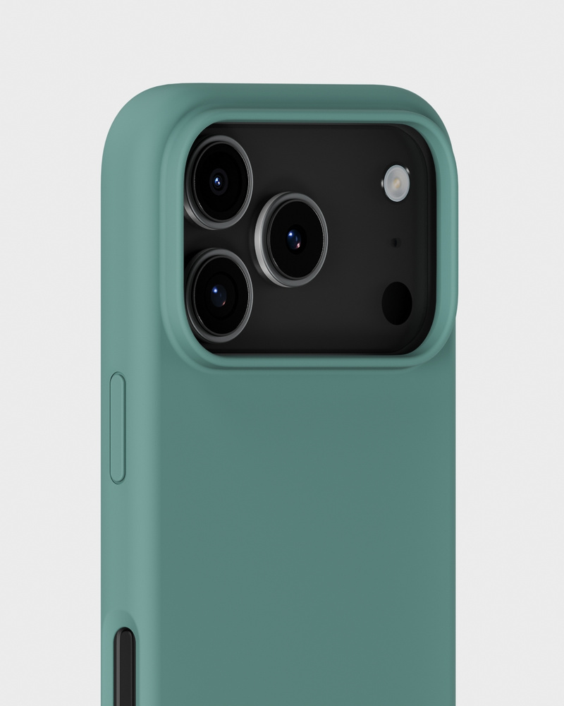 Phone Case Silicone Moss Green iPhone 17 Pro
