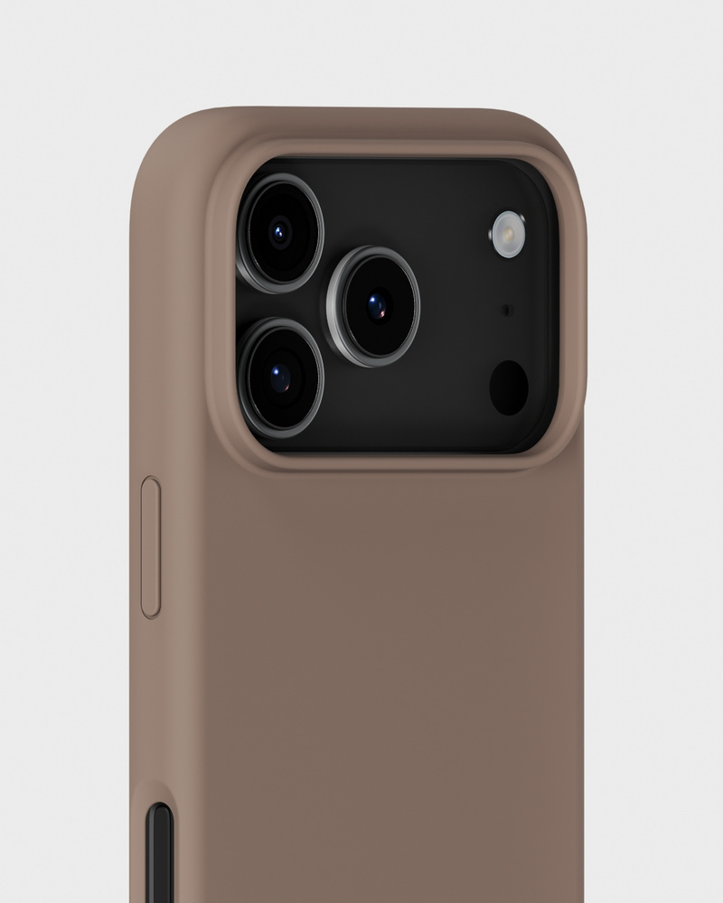 Phone Case Silicone Mocha Brown iPhone 17 Pro