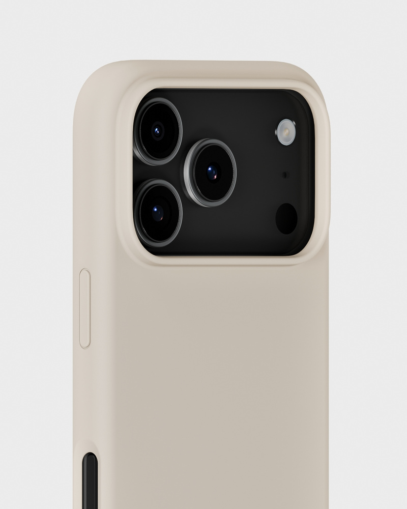 Phone Case Silicone Light Beige iPhone 17 Pro