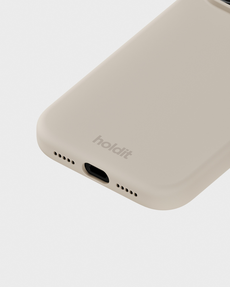 Phone Case Silicone Light Beige iPhone 17 Pro