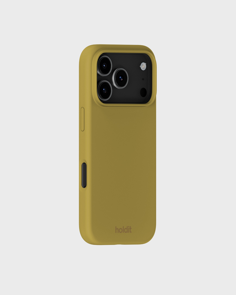 Phone Case Silicone Warm Olive iPhone 17 Pro