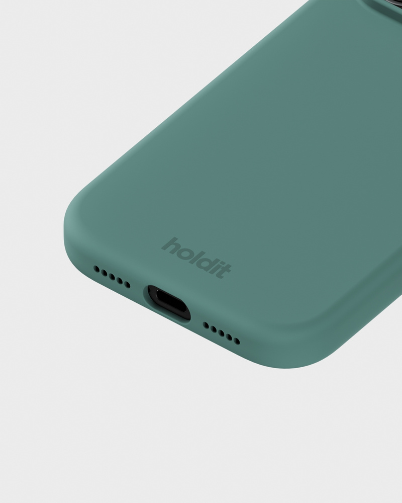 Phone Case Silicone Moss Green iPhone 17 Pro Max
