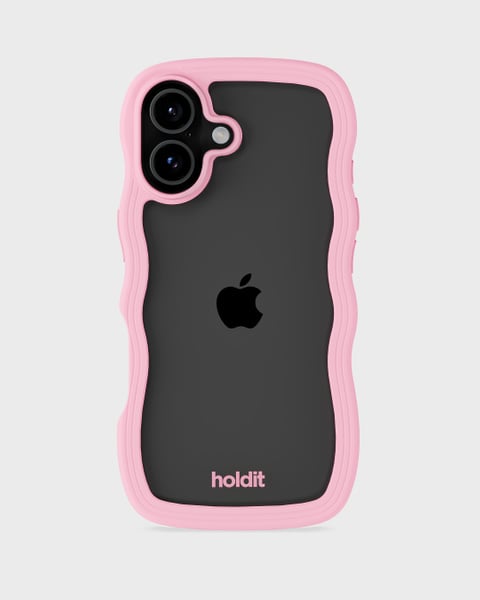 Phone Case Wavy Pink/Transparent iPhone 17