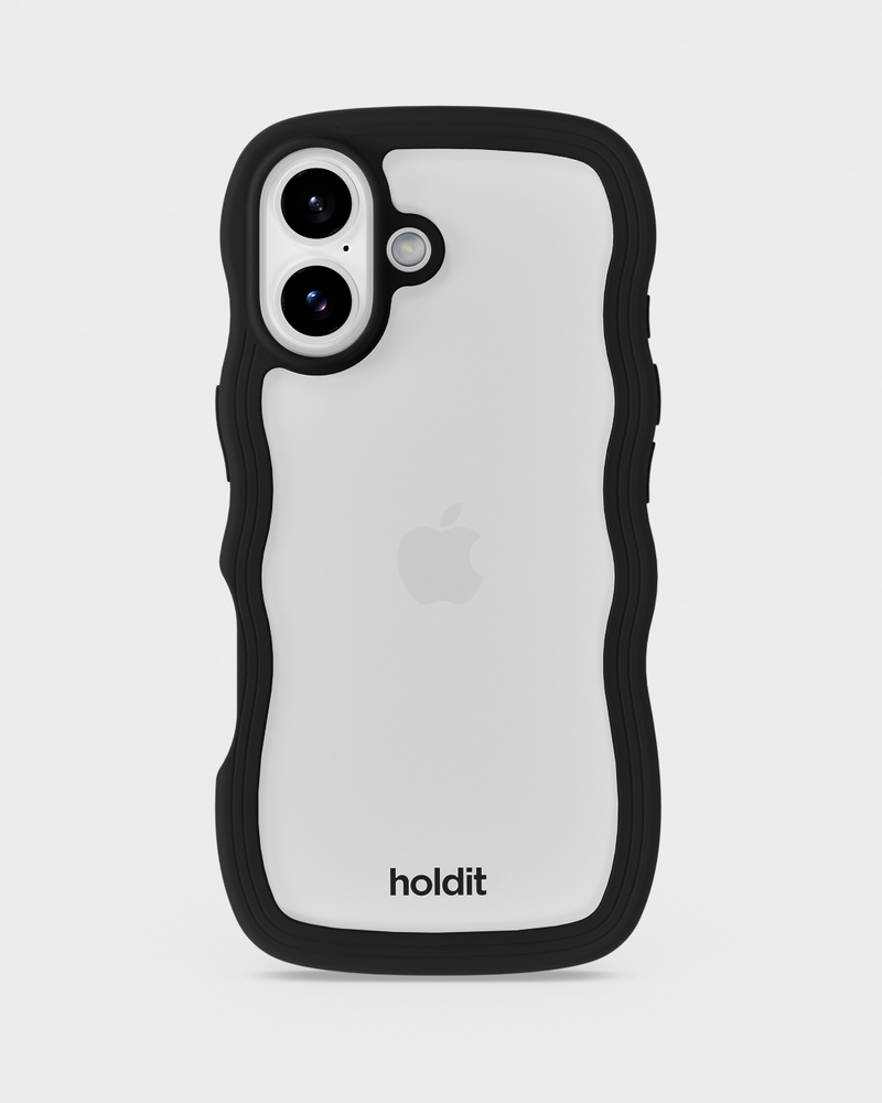 Phone Case Wavy Black/Transparent iPhone 17