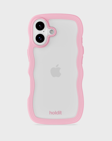 Phone Case Wavy Pink/Transparent iPhone 17