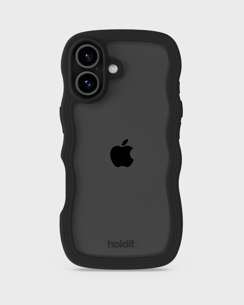 Phone Case Wavy Black/Transparent iPhone 17