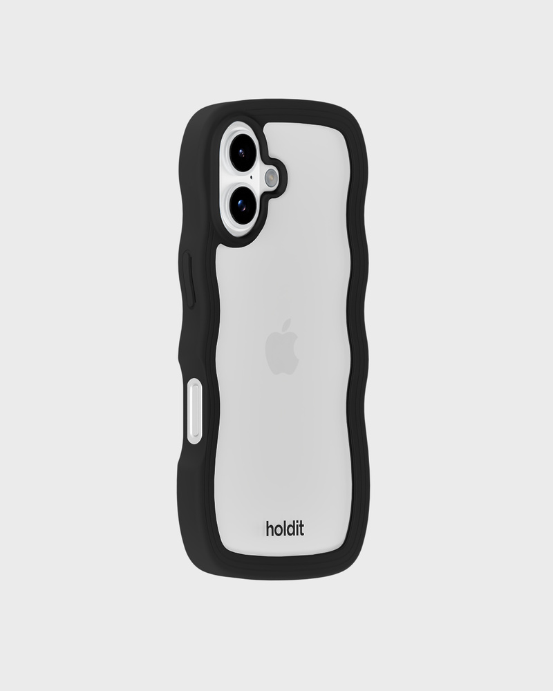 Phone Case Wavy Black/Transparent iPhone 17