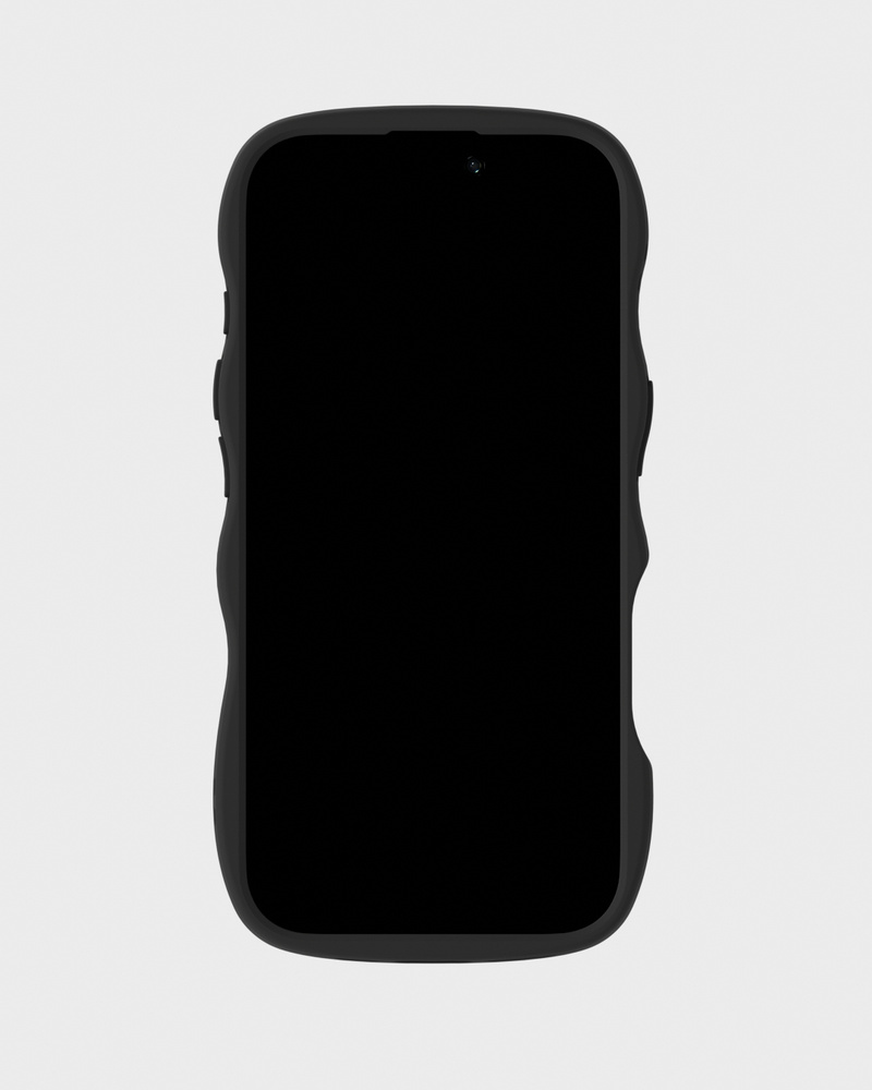 Phone Case Wavy Black/Transparent iPhone 17