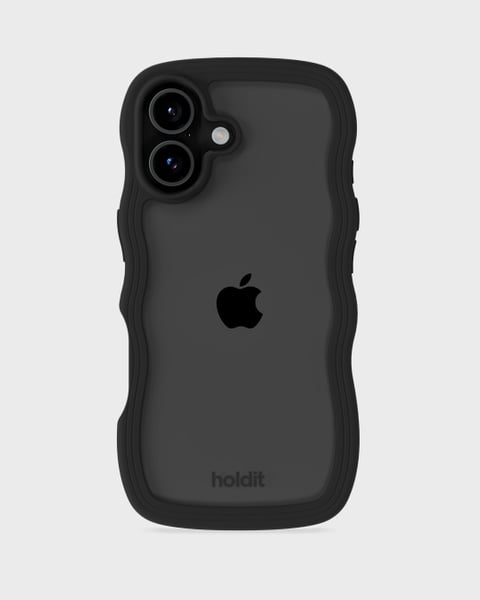 Phone Case Wavy Black/Transparent iPhone 17