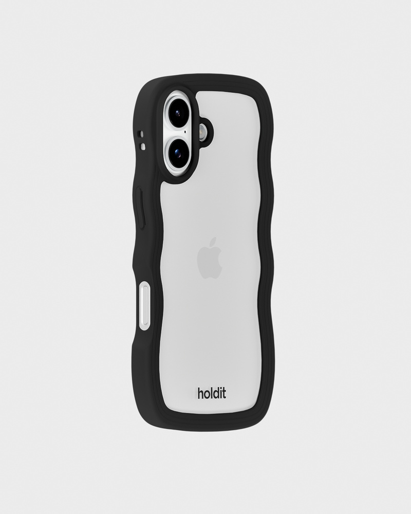 Phone Case Wavy Black/Transparent iPhone 17