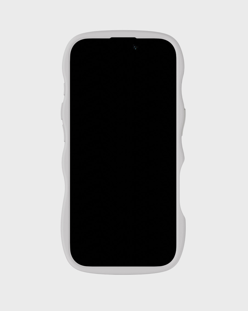 Phone Case Wavy Wool Gray/Transparent iPhone 17