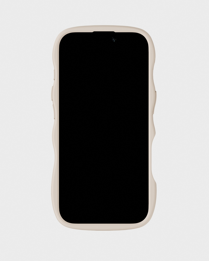 Phone Case Wavy Light Beige iPhone 17