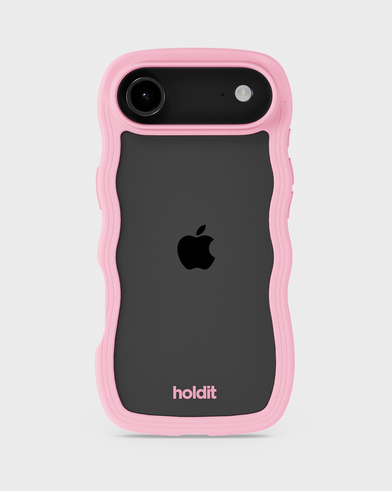 Phone Case Wavy Pink/Transparent iPhone 17 Air