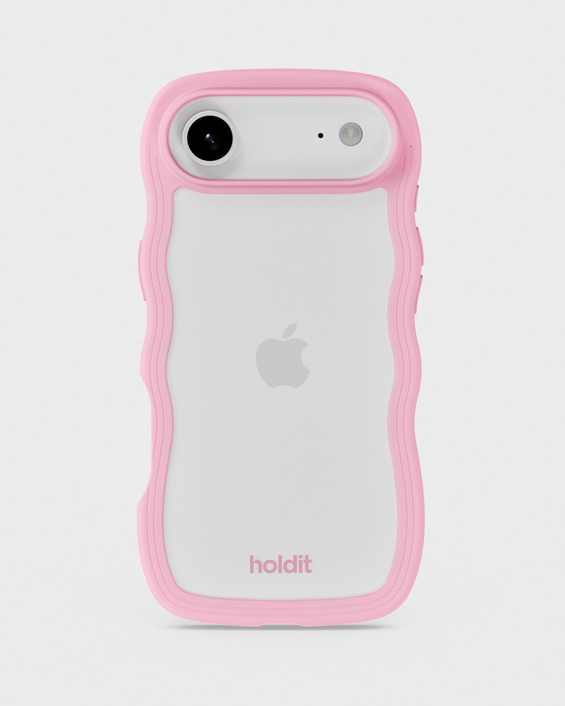 Phone Case Wavy Pink/Transparent iPhone 17 Air