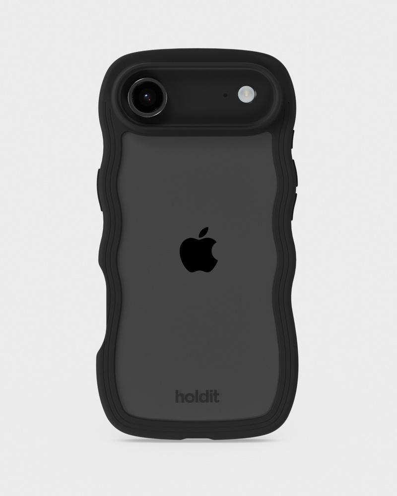 Phone Case Wavy Black/Transparent iPhone 17 Air