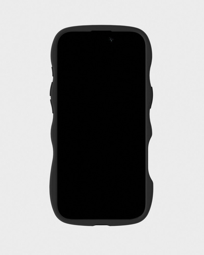 Phone Case Wavy Black/Transparent iPhone 17 Air