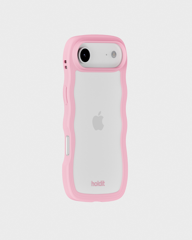 Phone Case Wavy Pink/Transparent iPhone 17 Air