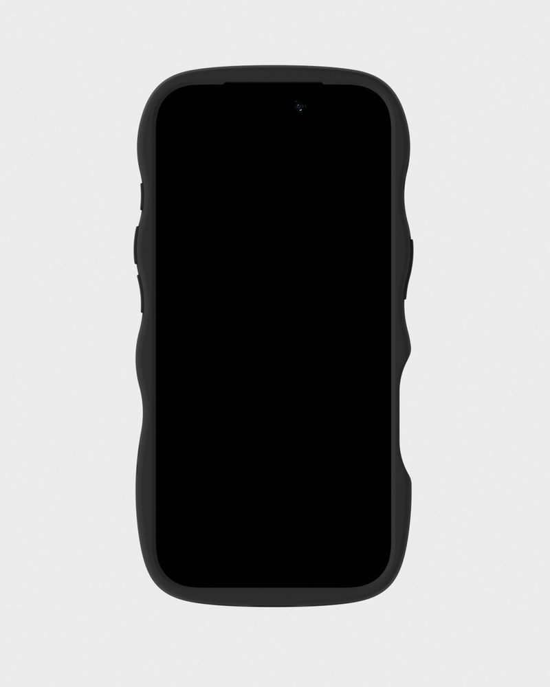 Phone Case Wavy Black/Transparent iPhone 17 Pro