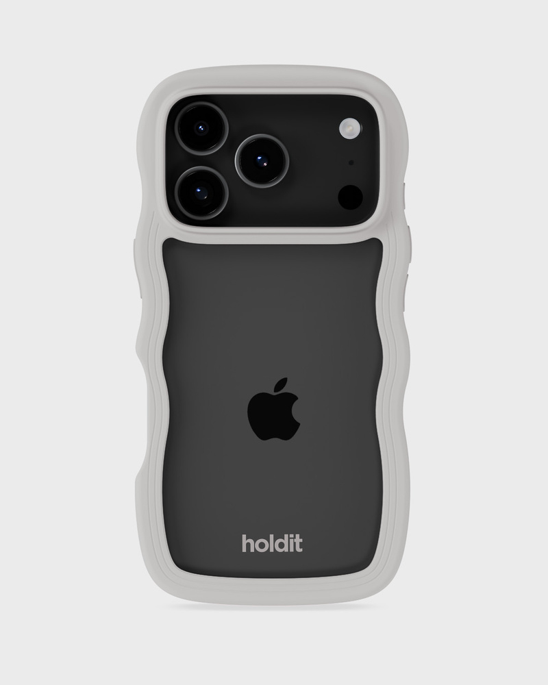 Phone Case Wavy Wool Gray/Transparent iPhone 17 Pro