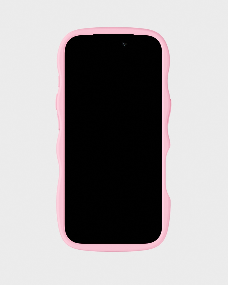 Phone Case Wavy Pink/Transparent iPhone 17 Pro
