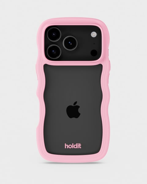 Phone Case Wavy Pink/Transparent iPhone 17 Pro