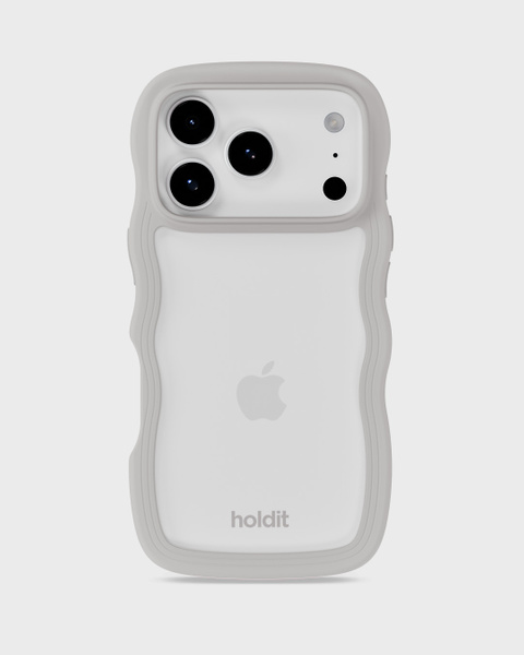 Phone Case Wavy Wool Gray/Transparent iPhone 17 Pro