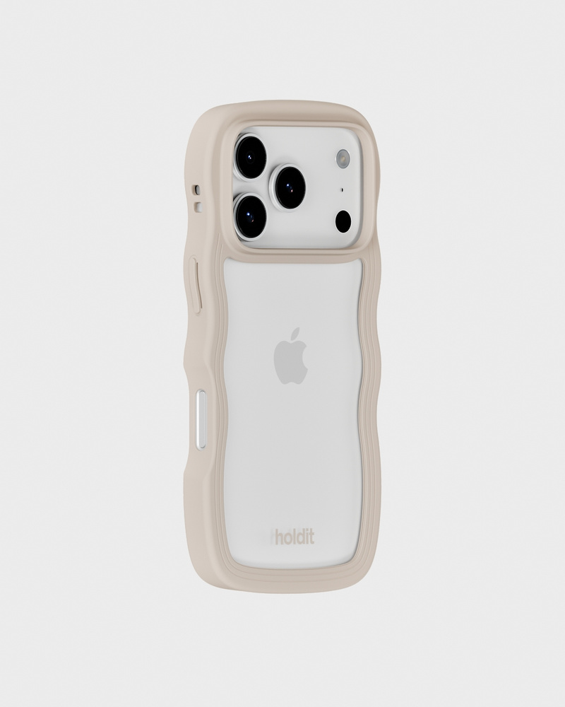 Phone Case Wavy Light Beige iPhone 17 Pro Max