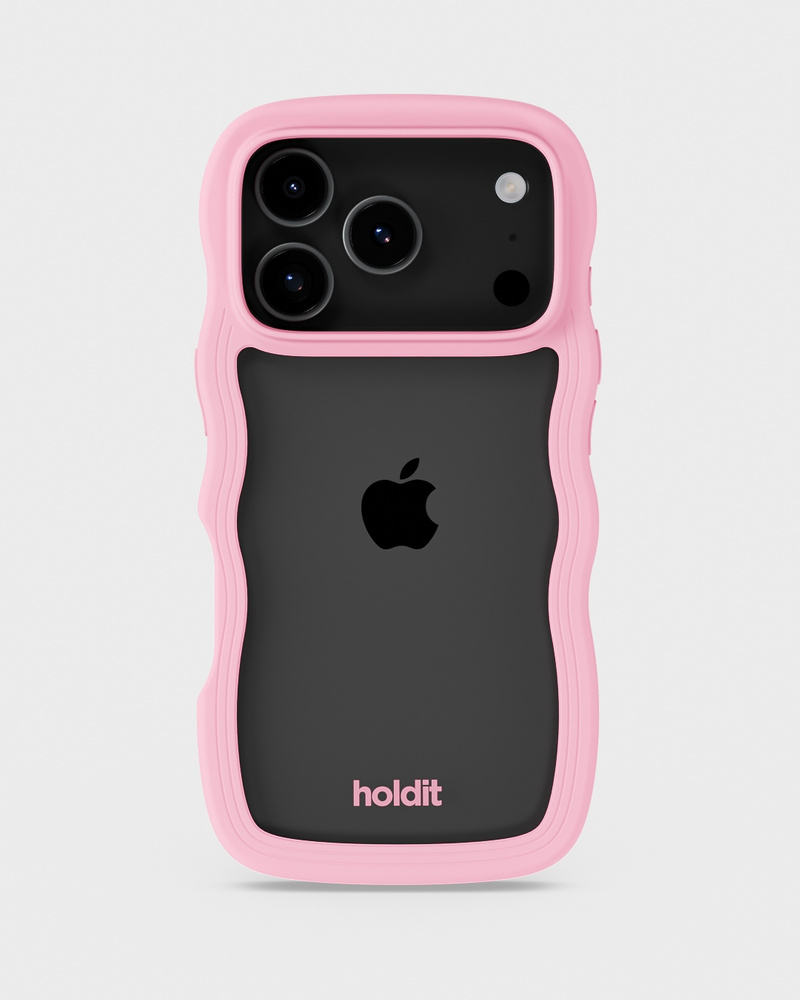 Phone Case Wavy Pink/Transparent iPhone 17 Pro Max