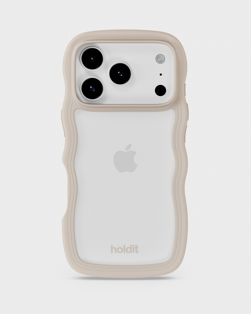 Phone Case Wavy Light Beige iPhone 17 Pro Max