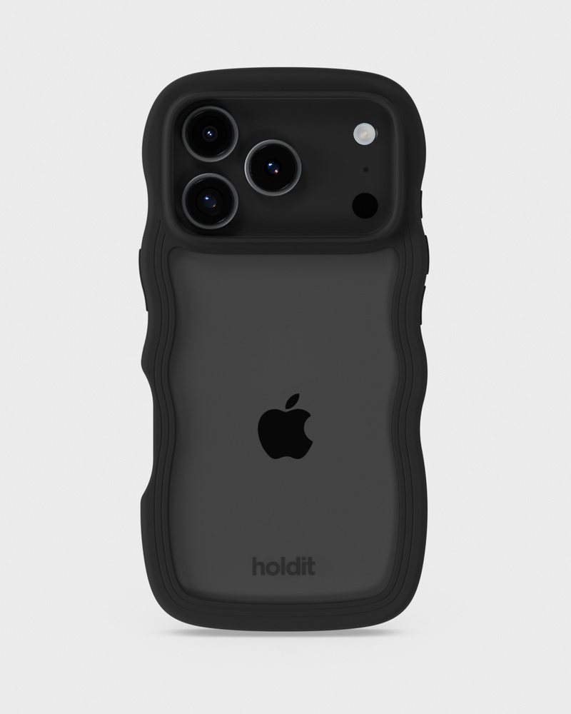 Phone Case Wavy Black/Transparent iPhone 17 Pro Max