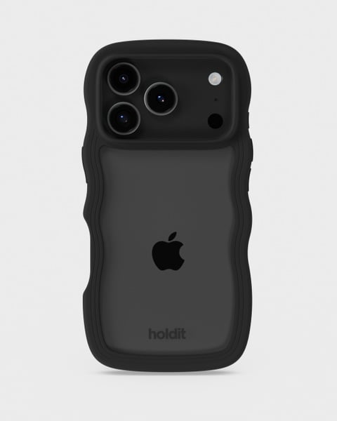 Phone Case Wavy Black/Transparent iPhone 17 Pro Max