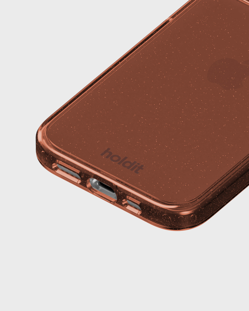 Phone Case Glitter Amber iPhone 16e