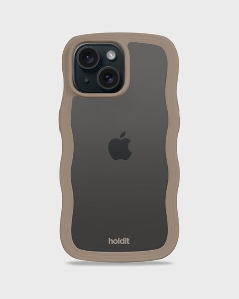 Phone Case Wavy Mocha Brown/Transparent iPhone 17e
