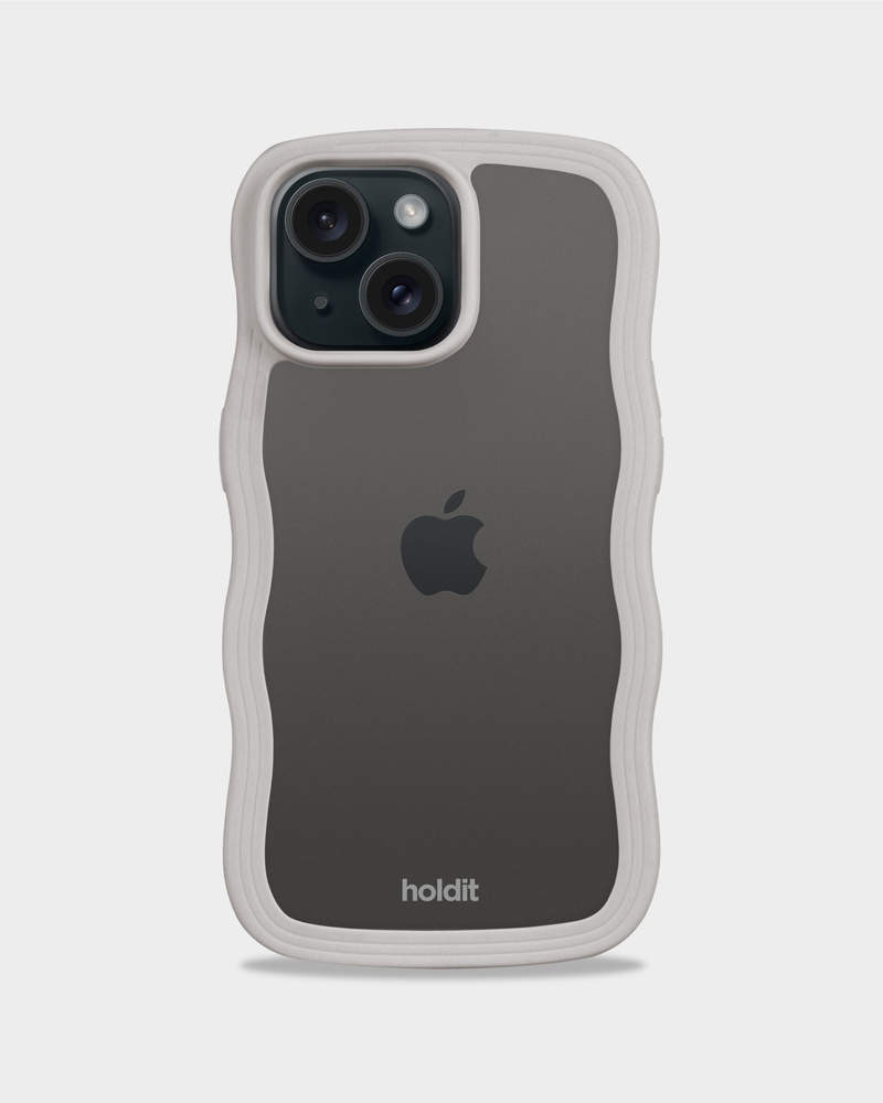 Phone Case Wavy Wool Gray/Transparent iPhone 16e