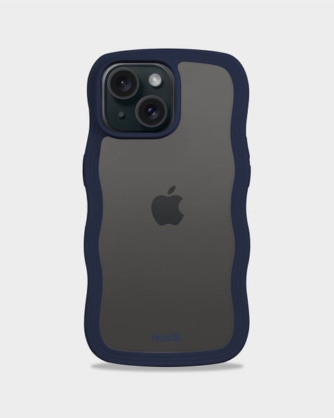 Phone Case Wavy Midnight Blue/Transparent iPhone 17e