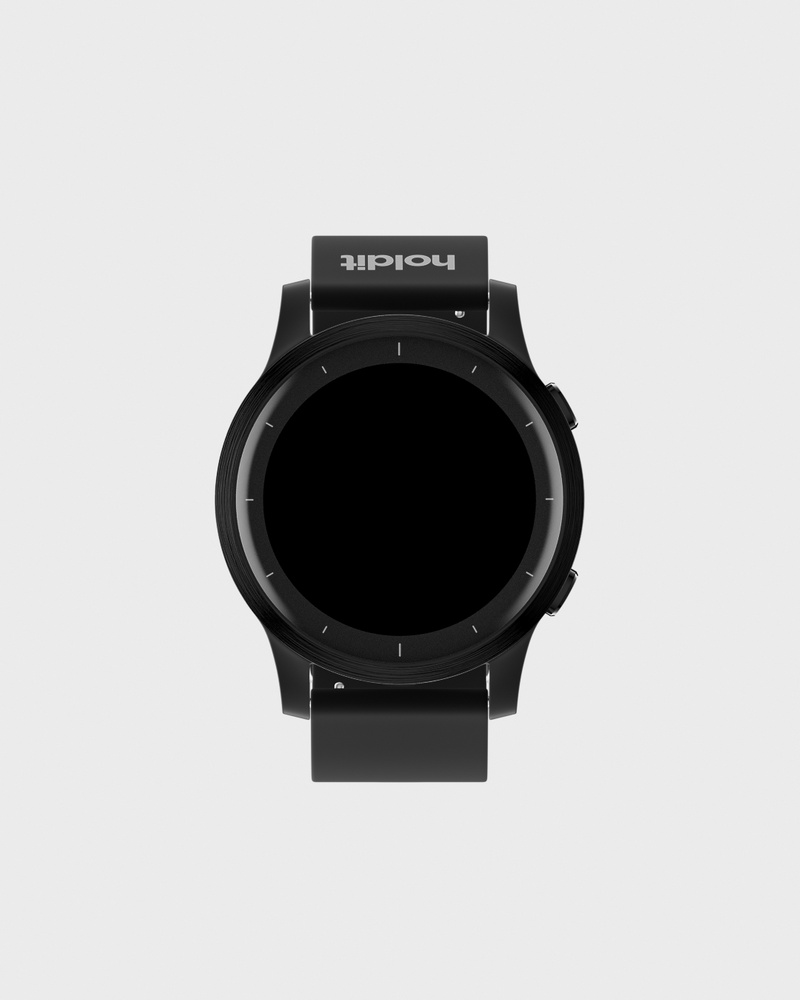 Watch Band Silicone Black 20mm