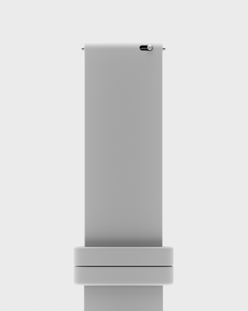 Watch Band Silicone Light Gray 22mm