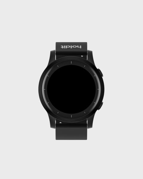Watch Band Silicone Black 22mm