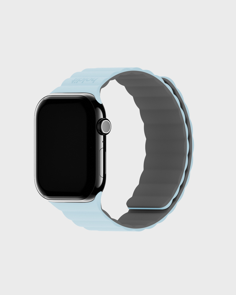 Watch Band Silicone Magnet Mineral Blue/Gray 38/40/41/42 mm