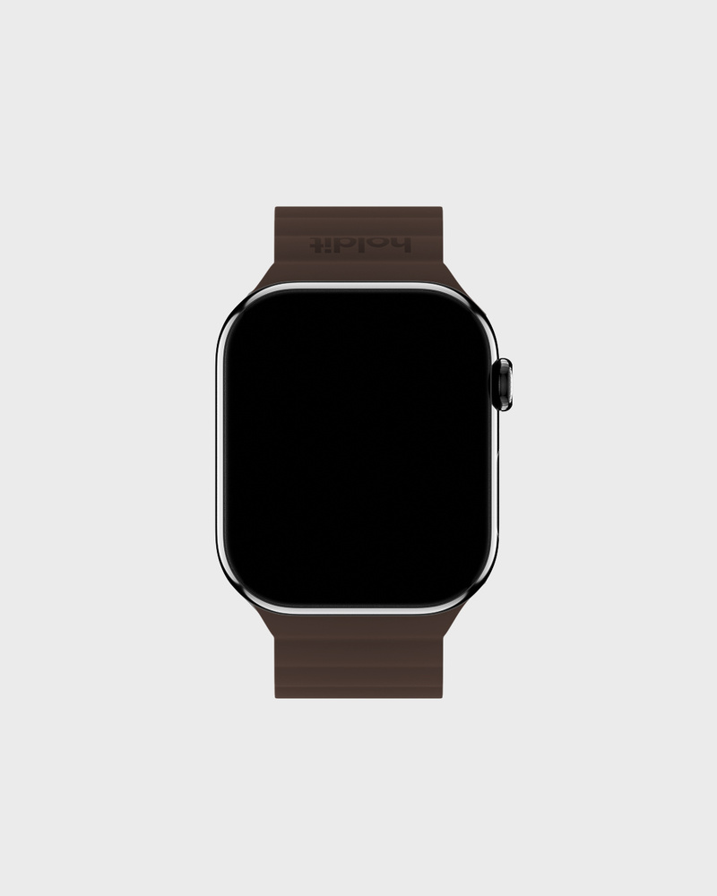 Watch Band Silicone Magnet Chocolate/Black 38/40/41/42 mm