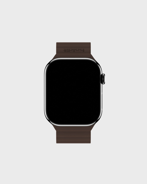 Watch Band Silicone Magnet Chocolate/Black 42/44/45/46/49 mm